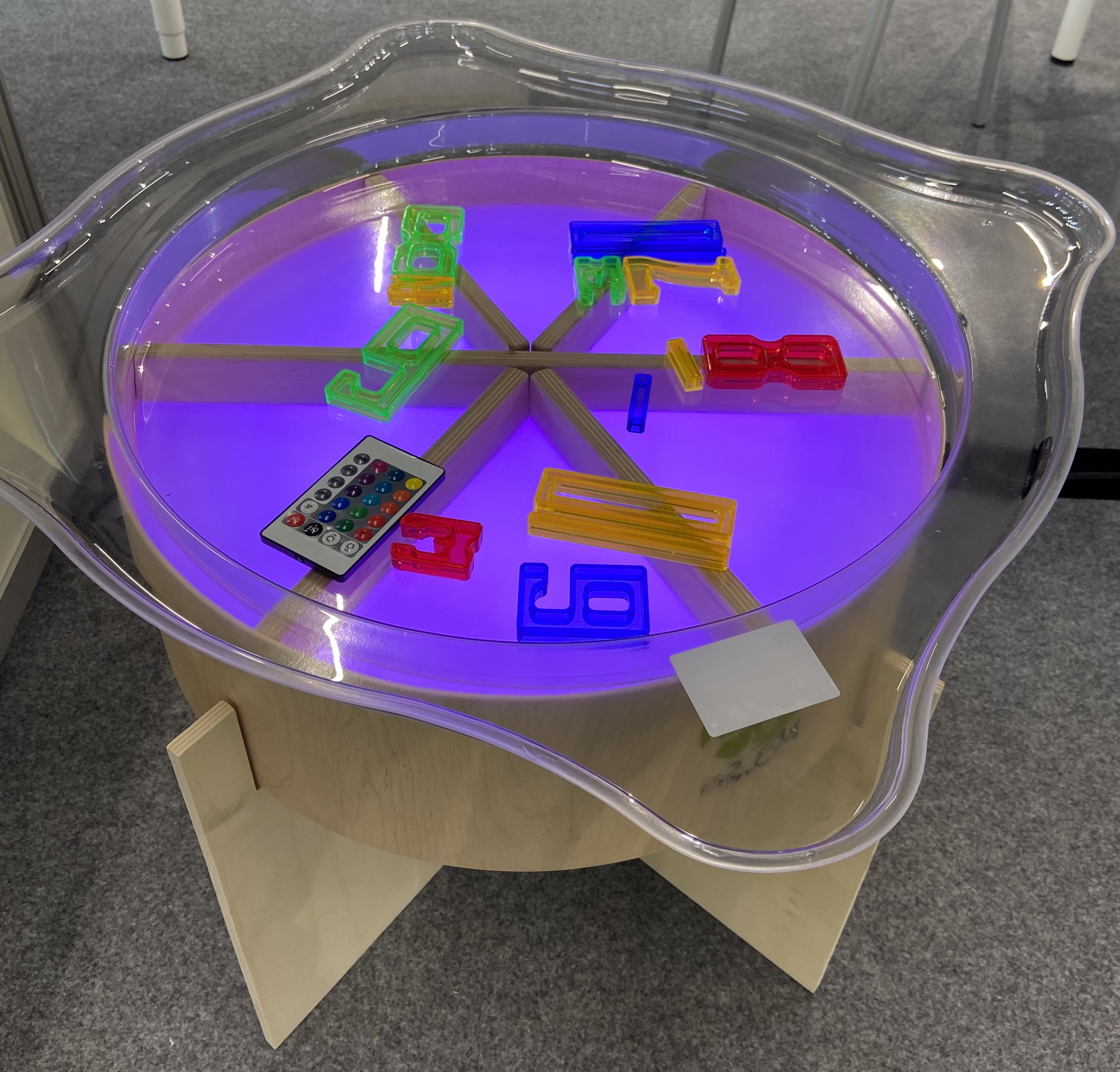 Faszinationsschale transparent für Leuchtkübel