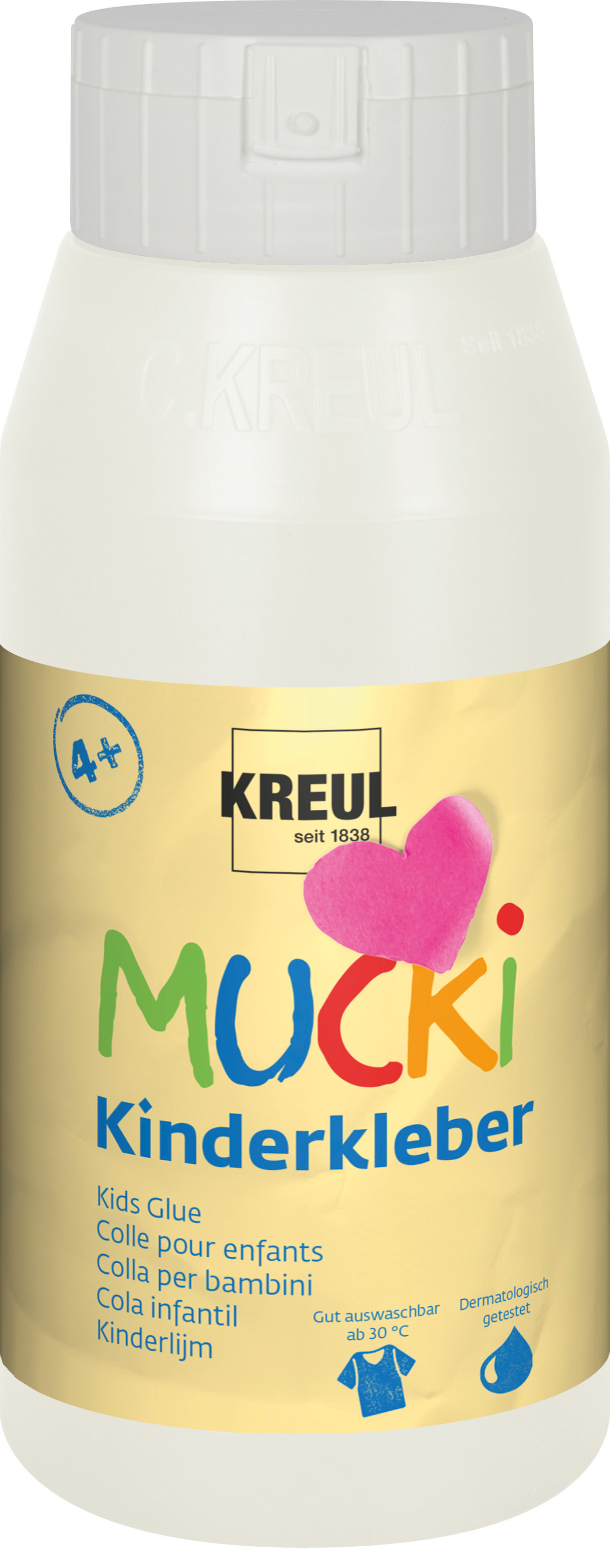 MUCKI Kinderkleber 750ml - Alleskleber auf Wasserbasis