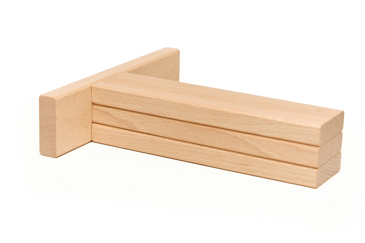 Stapelleisten Buche 78er Set in der Materialkiste groß Stapelleisten Buche 78er Set in der Materialkiste groß