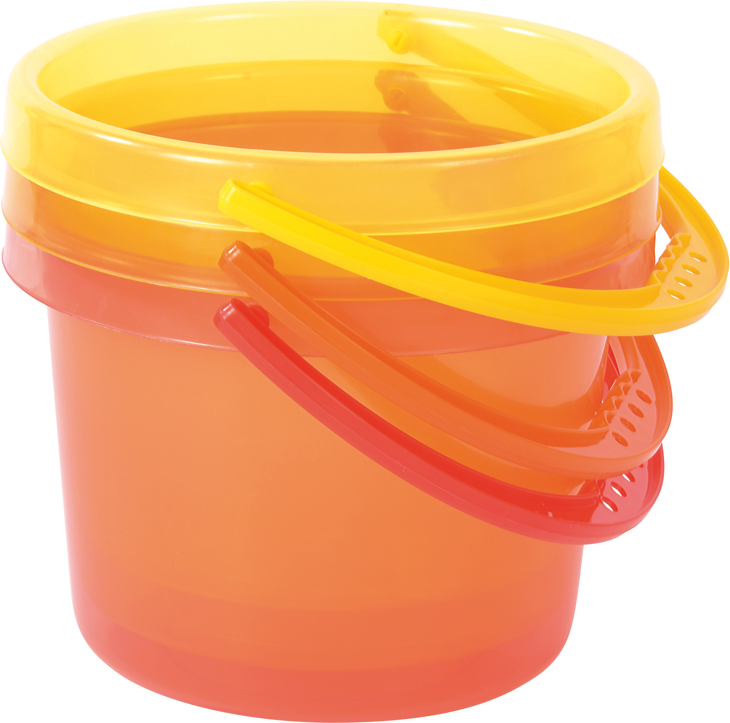 Sandkübel transparent 6er Set Kübel für Kinder