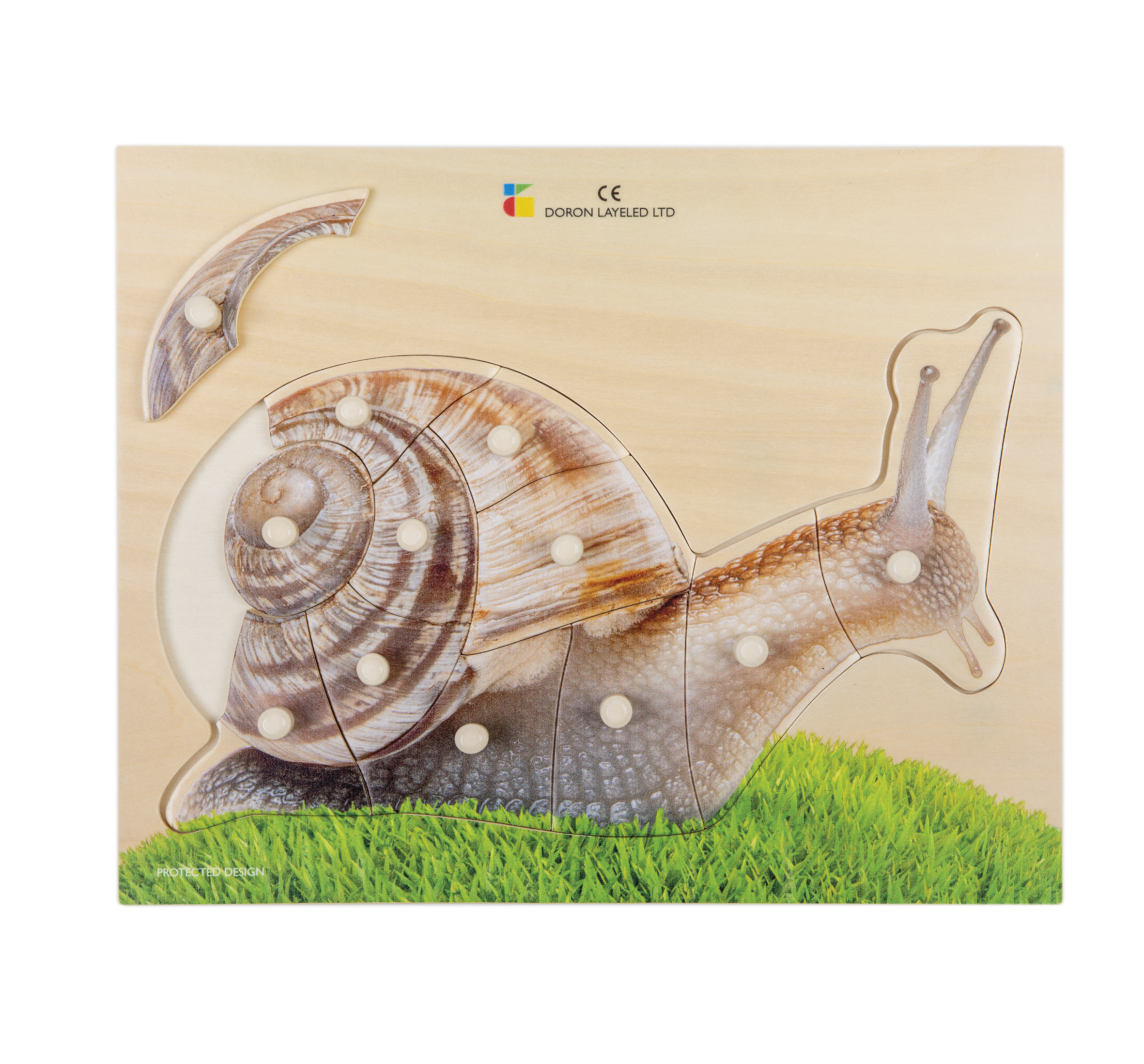 Holzpuzzle Schnecke