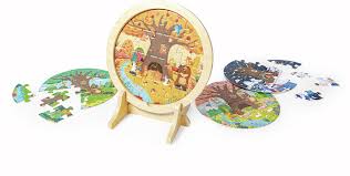 Lagenpuzzle 4 Jahreszeiten rund