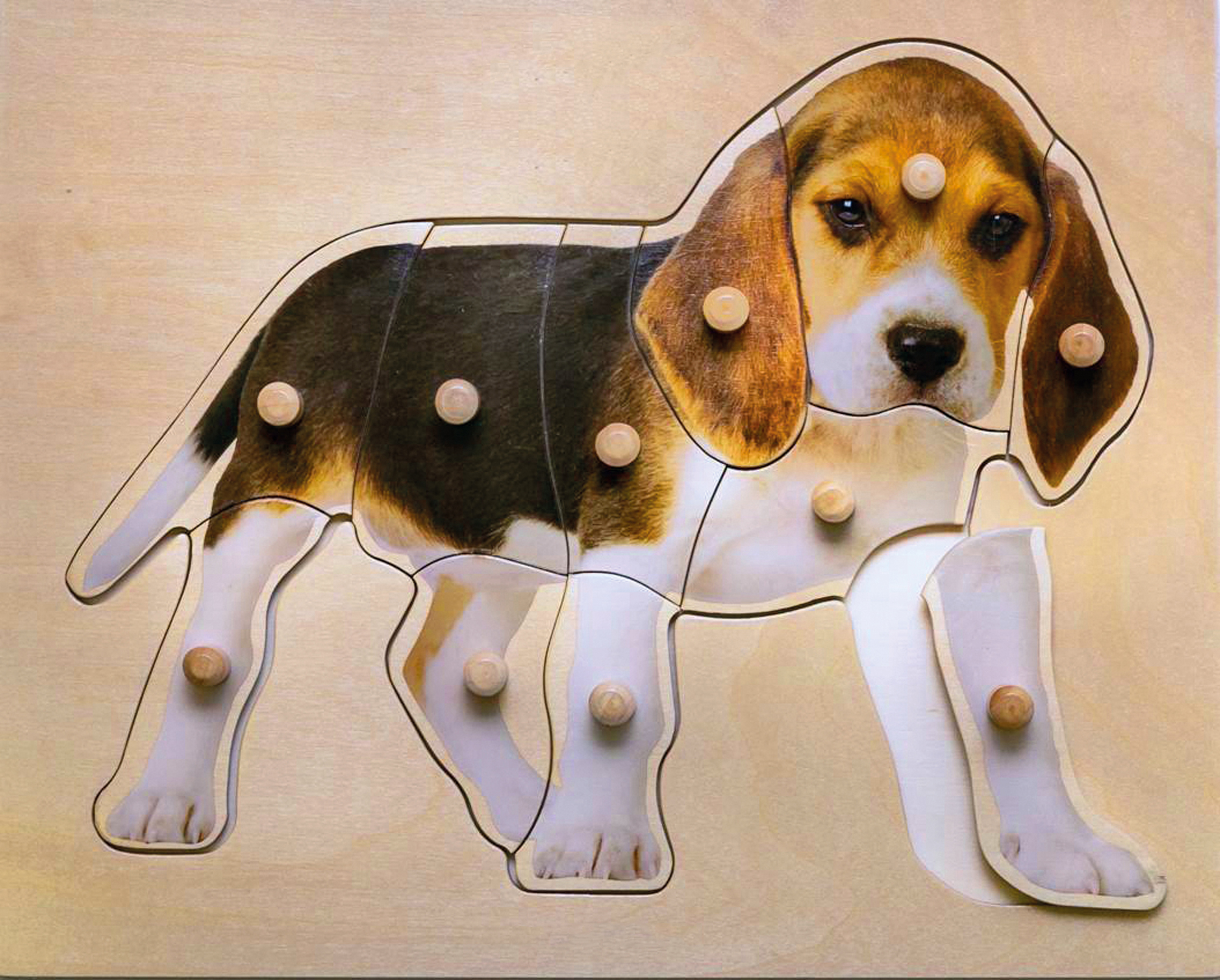 Holzpuzzle Hund