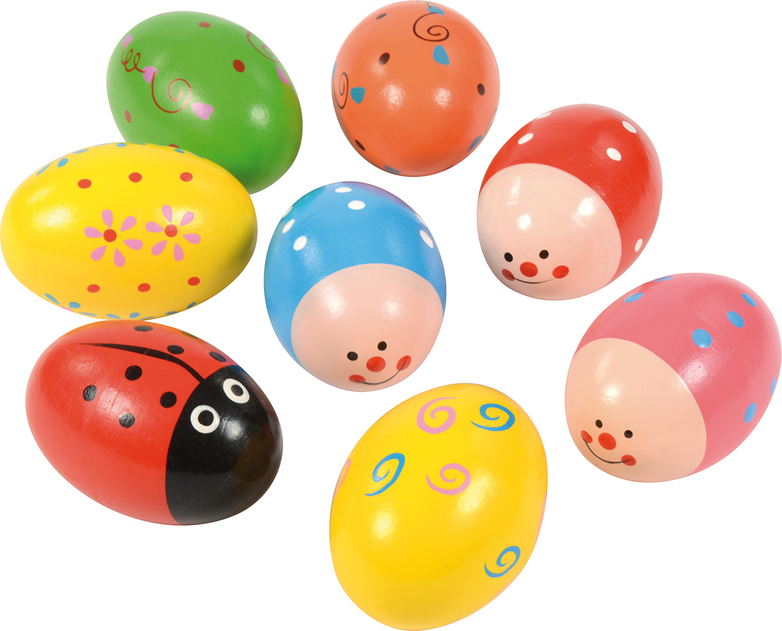 Motiv Rassel Eier 8er Set