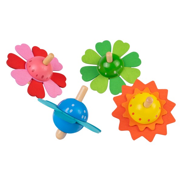 Blüten Kreisel - Holzkreisel für Kinder
