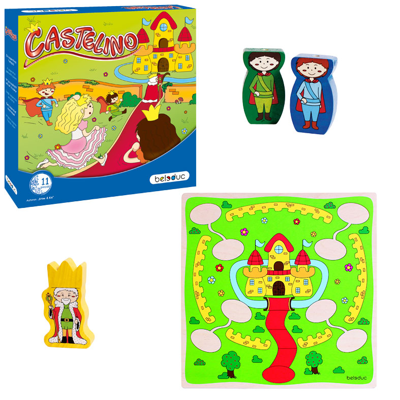 Didaktisches Spiel für Kinder Castelino - Prinzessinen und Prinzen im Schloss
