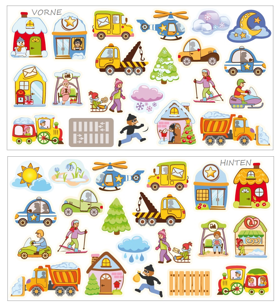 Mega Magnettafel Winter inkl. Figuren 