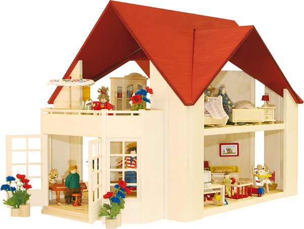 Puppenhaus aus Holz Puppenhaus Solitaire Kindergarten