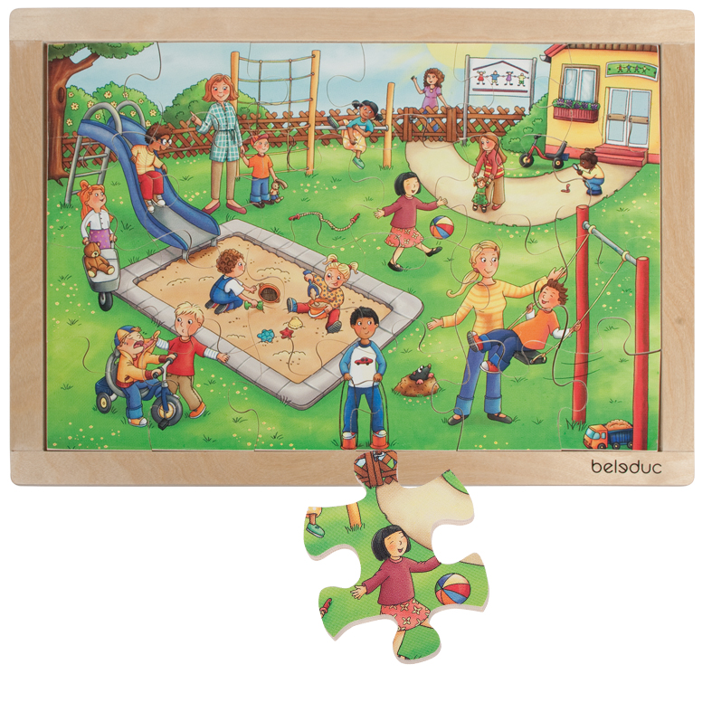 Holzpuzzle Kindergarten Kindergartenbeginn