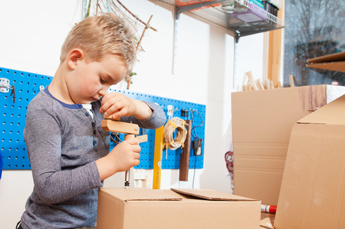 Kartonschrauber - Schrauber für Kinder