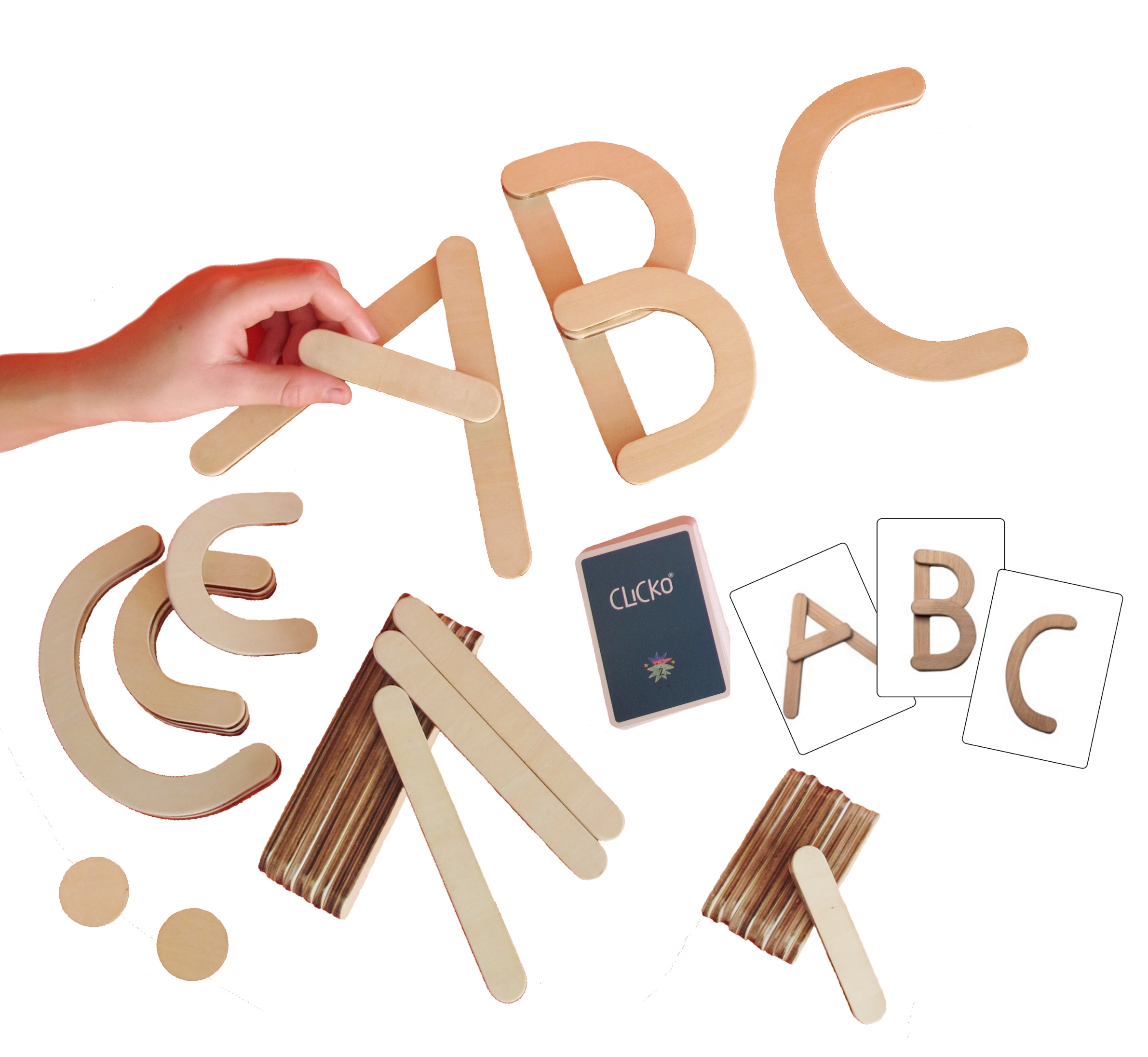 Magnetisches ABC aus Holz - 38 Teilig Magnetisches ABC aus Holz - 38 Teilig