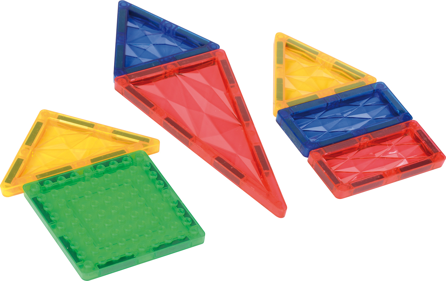Magnetisches Konstruktionsspiel 108 Teile inkl. Materialkiste aus Holz