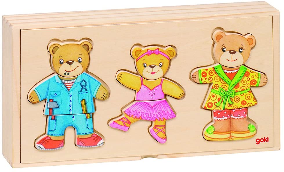 Bärenfamilie Holzpuzzle