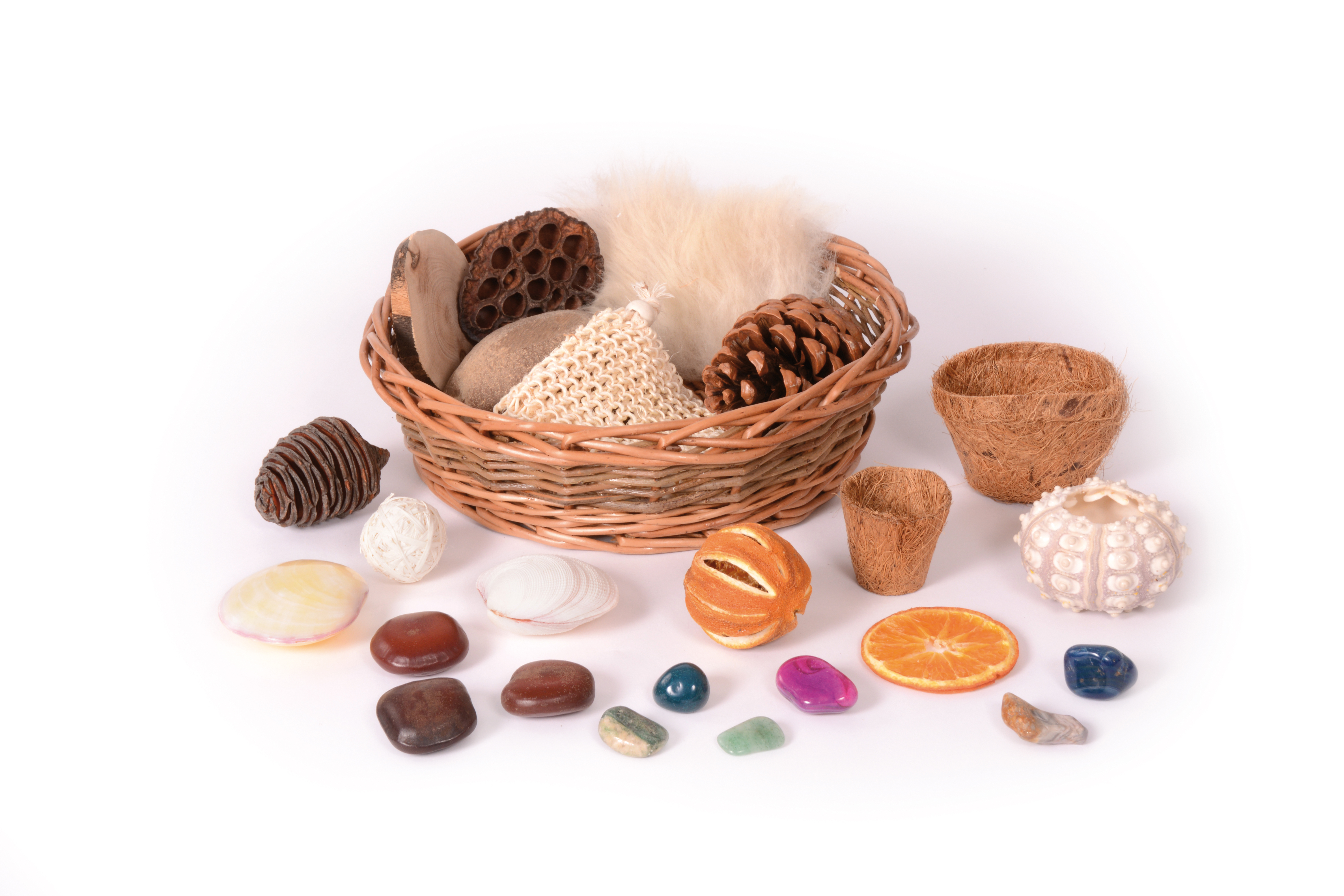 Naturmaterialien für Kindergarten