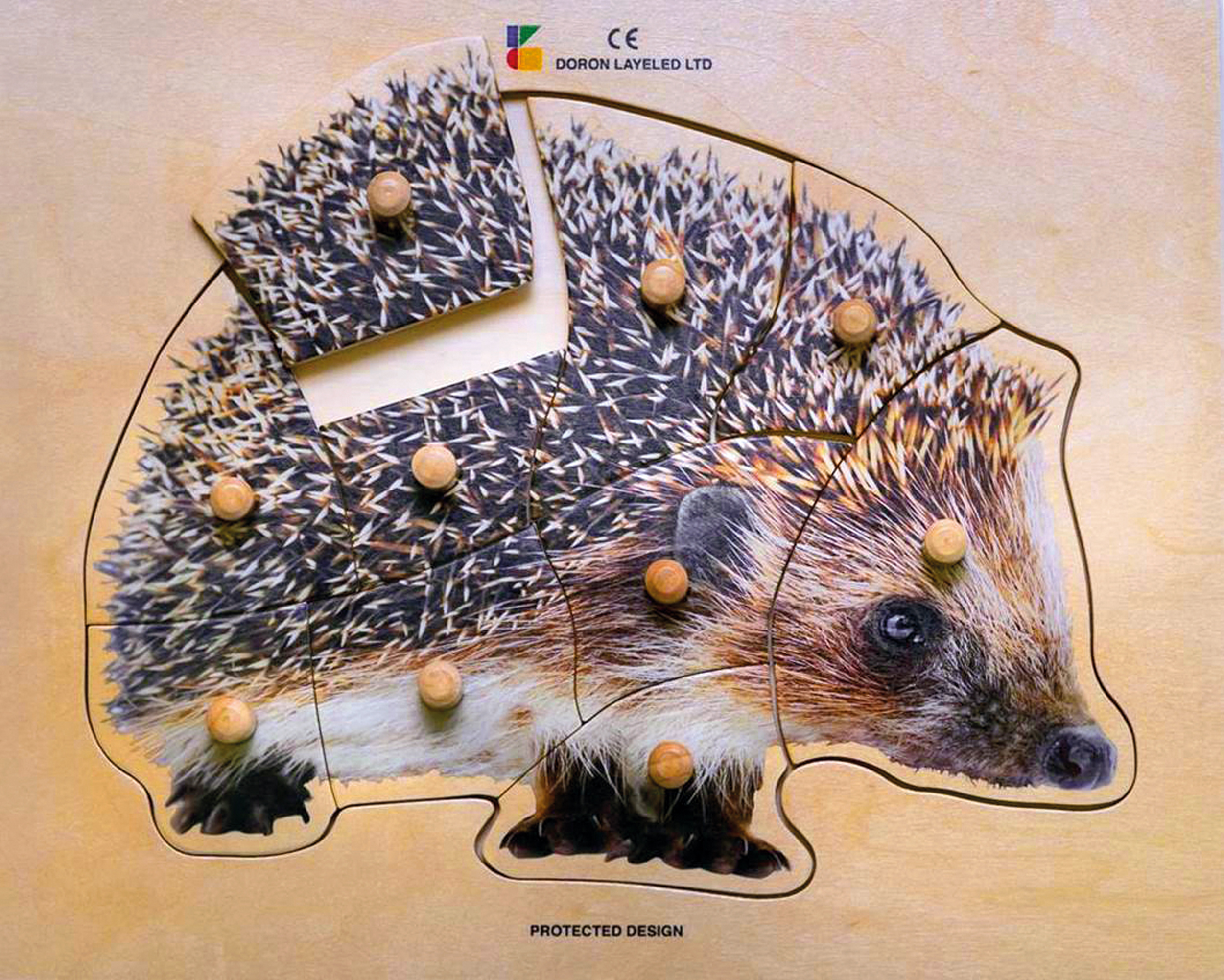 Holzpuzzle Igel