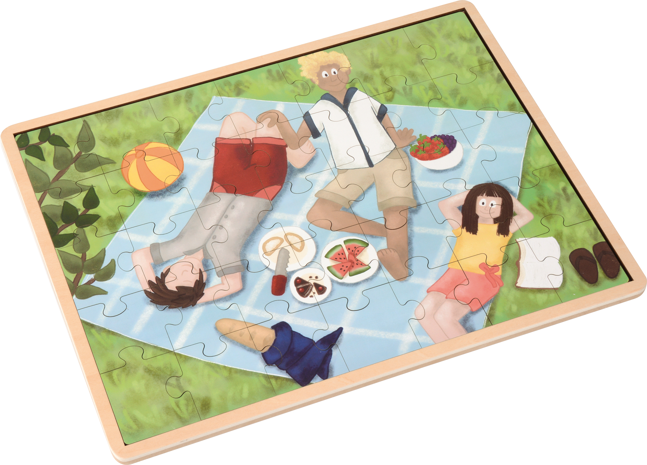 Puzzle Picknick Er und Er Familie