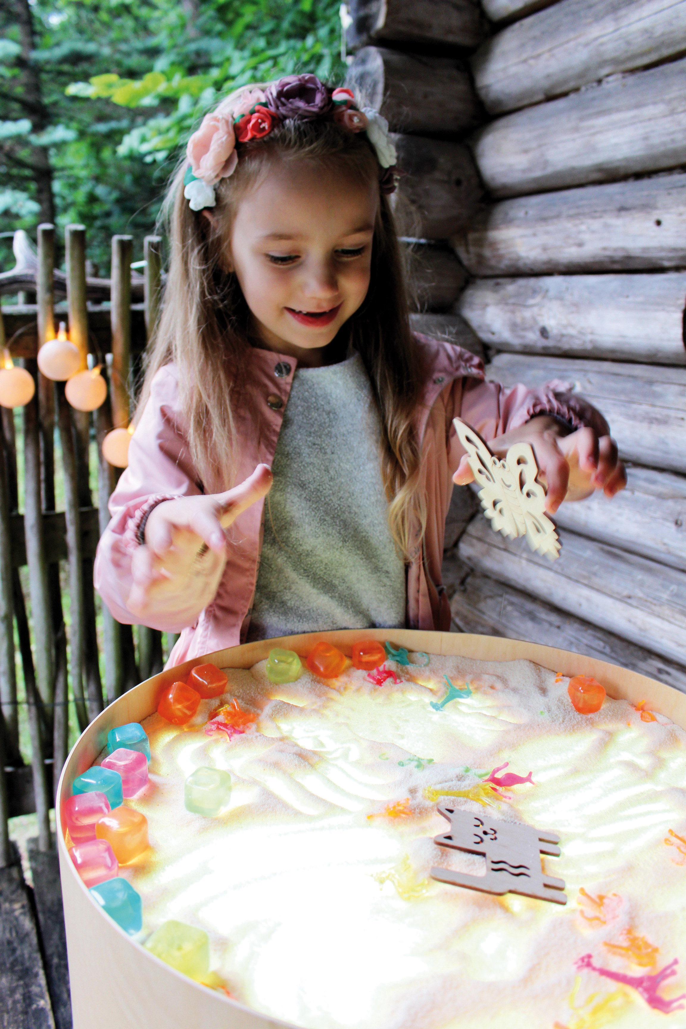 Forschen und entdecken im Kindergarten - Leuchtkübel für Kinder