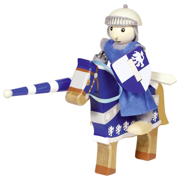 Ritter mit Pferd aus Holz