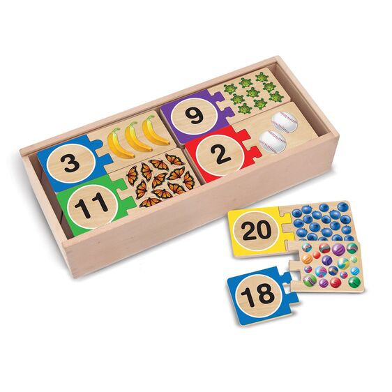 Nummernpuzzle Spiel zum Zählen lernen Zahlen lernen