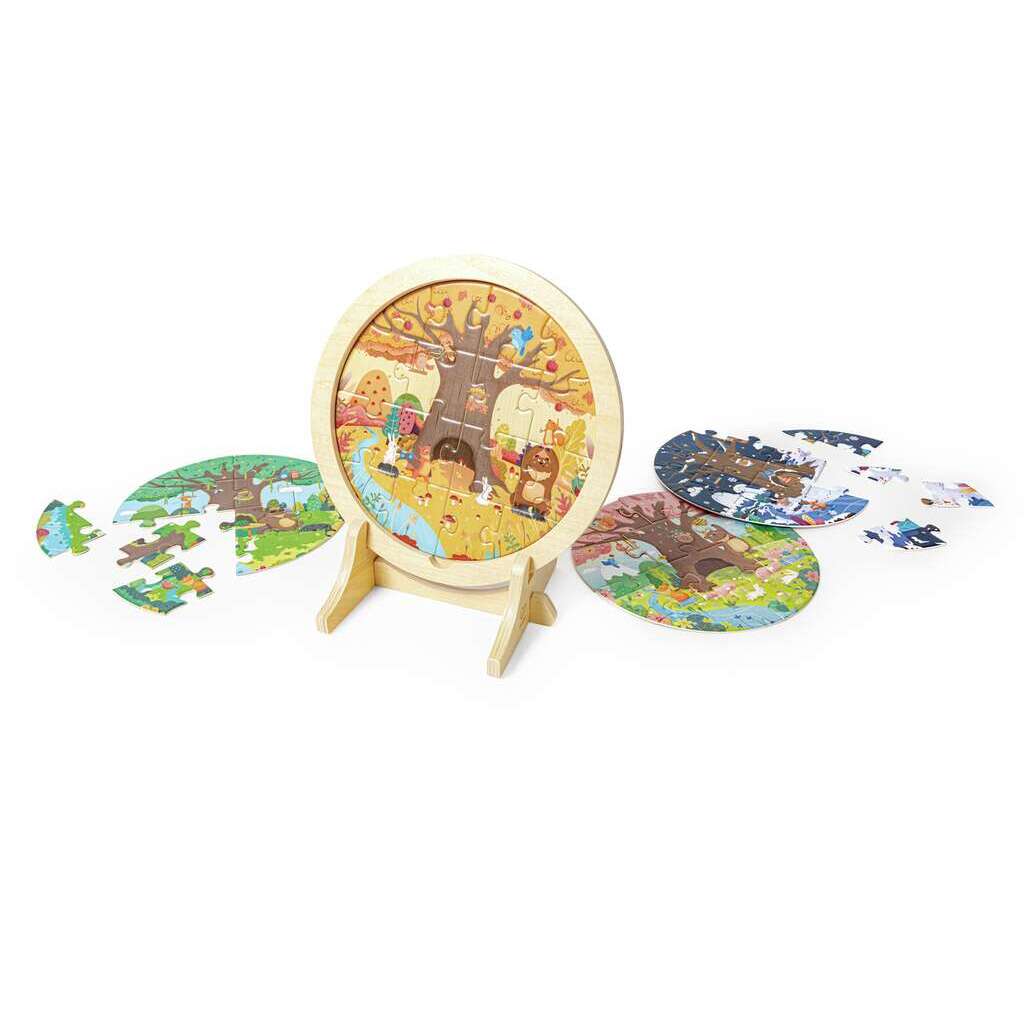 Lagenpuzzle 4 Jahreszeiten rund