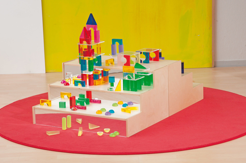 Bau- & Spielstufe mit Spiegel