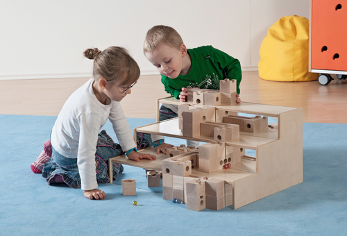 Bau- & Spielstufe mit Spiegel