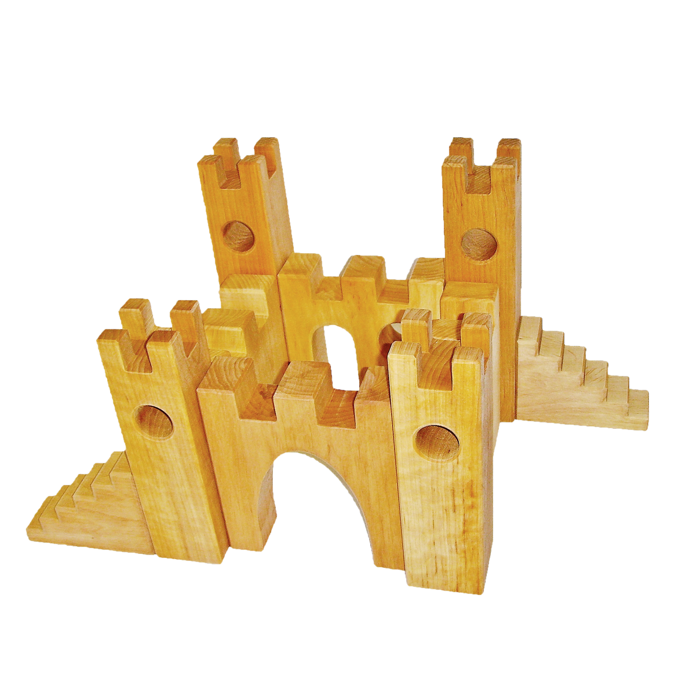 Ritterburg Bausteine aus Holz