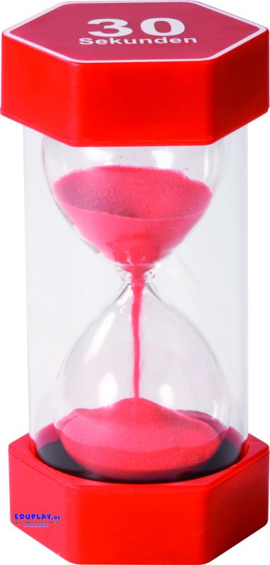 Große Sanduhr 60 Minuten – Holzrahmen, Schwarzer Sand, 25,4 Cm Hoch